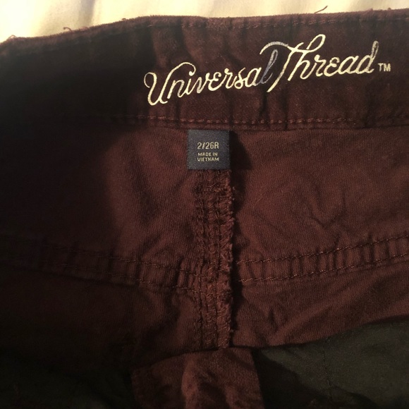Velvet material skinny fit  pants - Picture 3 of 3